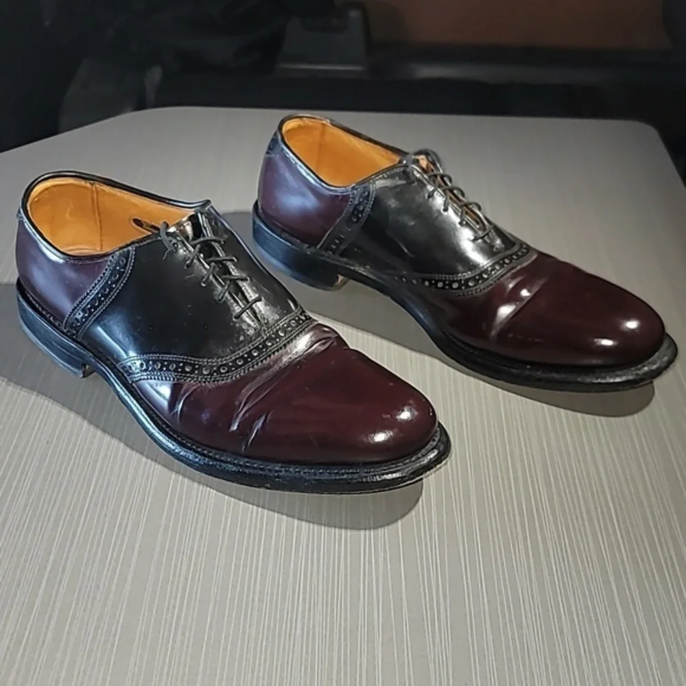 ALLEN EDMONDS 'Sheldon's 2‎ Toned Leather Oxford Men's 11B Great Condition